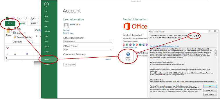 check microsoft office 32bit or 64bit