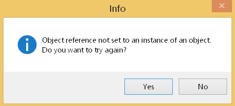 object reference not set to an instance of an object