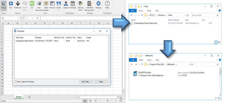 Batch Scheduling With The Jet Excel Add In Support Topics