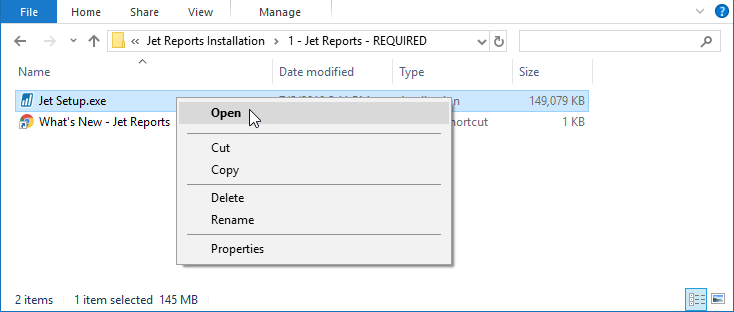 Installation Guide Jet Reports Support Topics