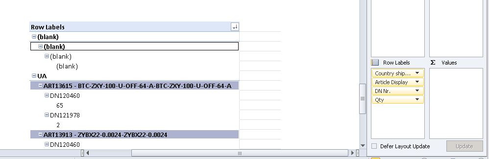 Proving that QTY field does have data and numbers in it